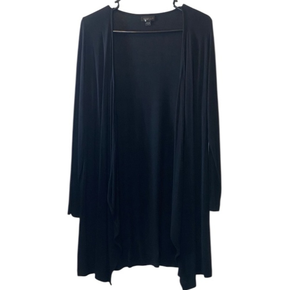 J Jill Wearever‎ Collection Cardigan Women’s XS Black Lightweight Stretch Knit
